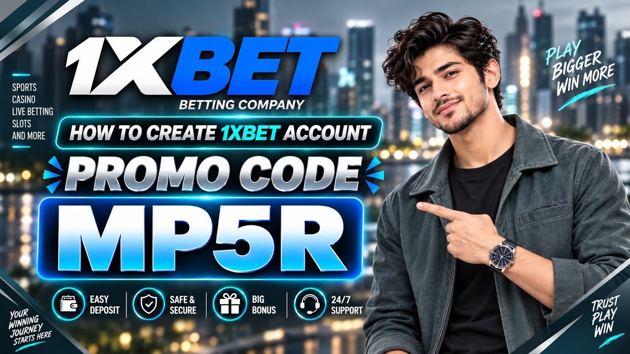 1XBET PROMO CODE / FREE BOOST 1XBET FOR REGISTRATION / PROMO CODE NEW - MP5R / 1XBET 2026