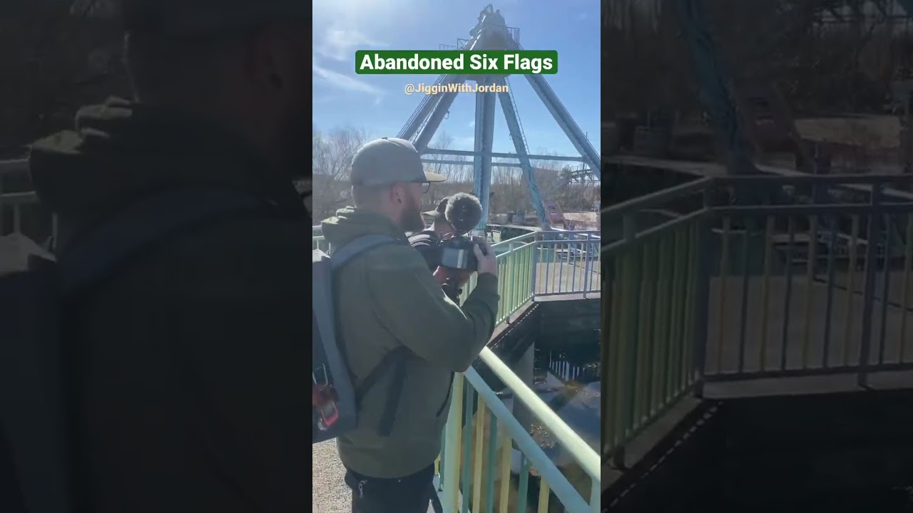 Abandoned Six Flags with@JigginWithJordan #NewOrleans #fyp #reels #viral #adventure #short