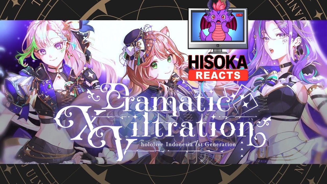 Dragon VTuber Reacts to Dramatic XViltration by Hololive ID 1st Generation