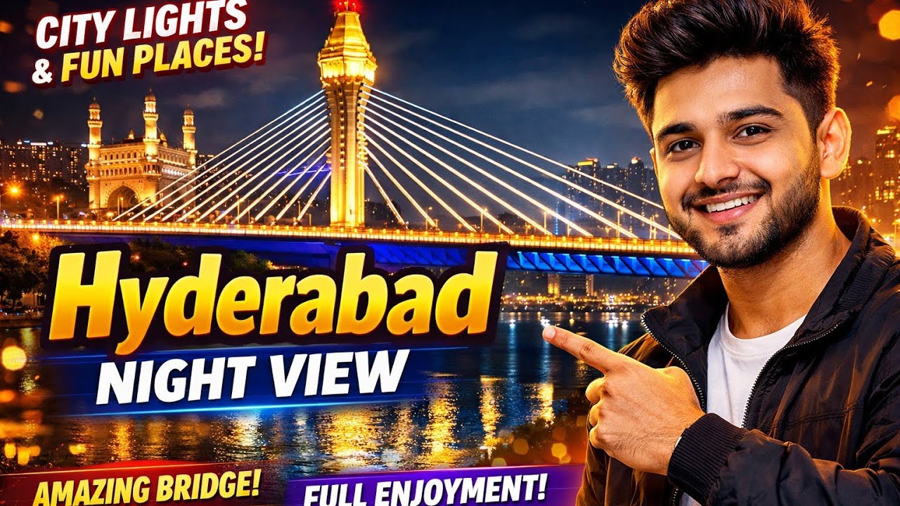 Hydrabad Night view ek  baar aap log bhi night tour jarur plane kare #viral #viralvideo #duet 