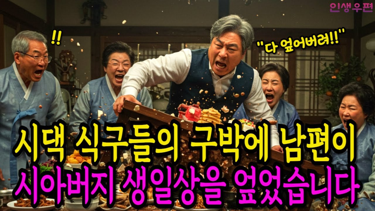 시댁 구박에 남편이 상을 엎었다, 그날 모두가 얼었다.
