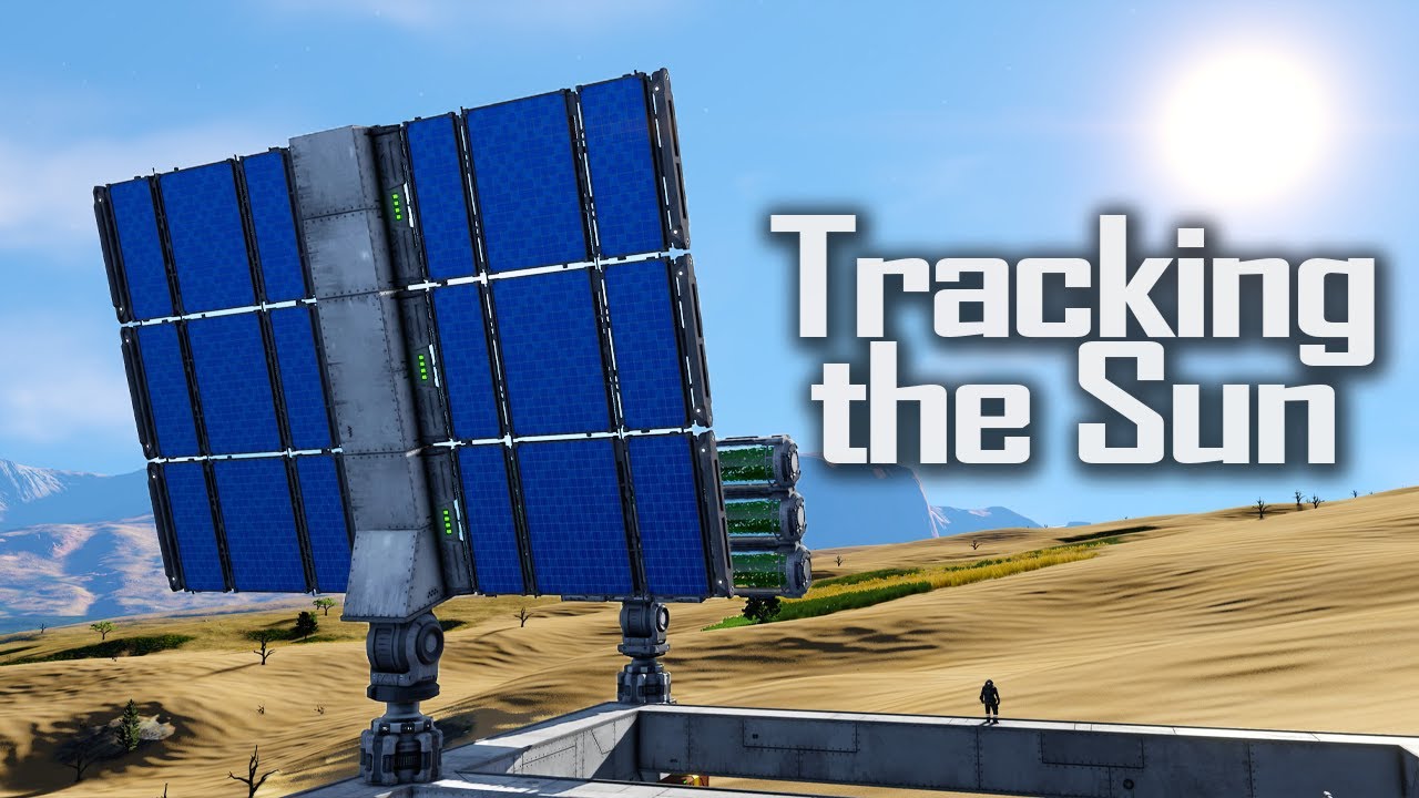 How to Build a Tracking Solar Array (and stop the jiggle jiggle) | Space Engineers Tutorial