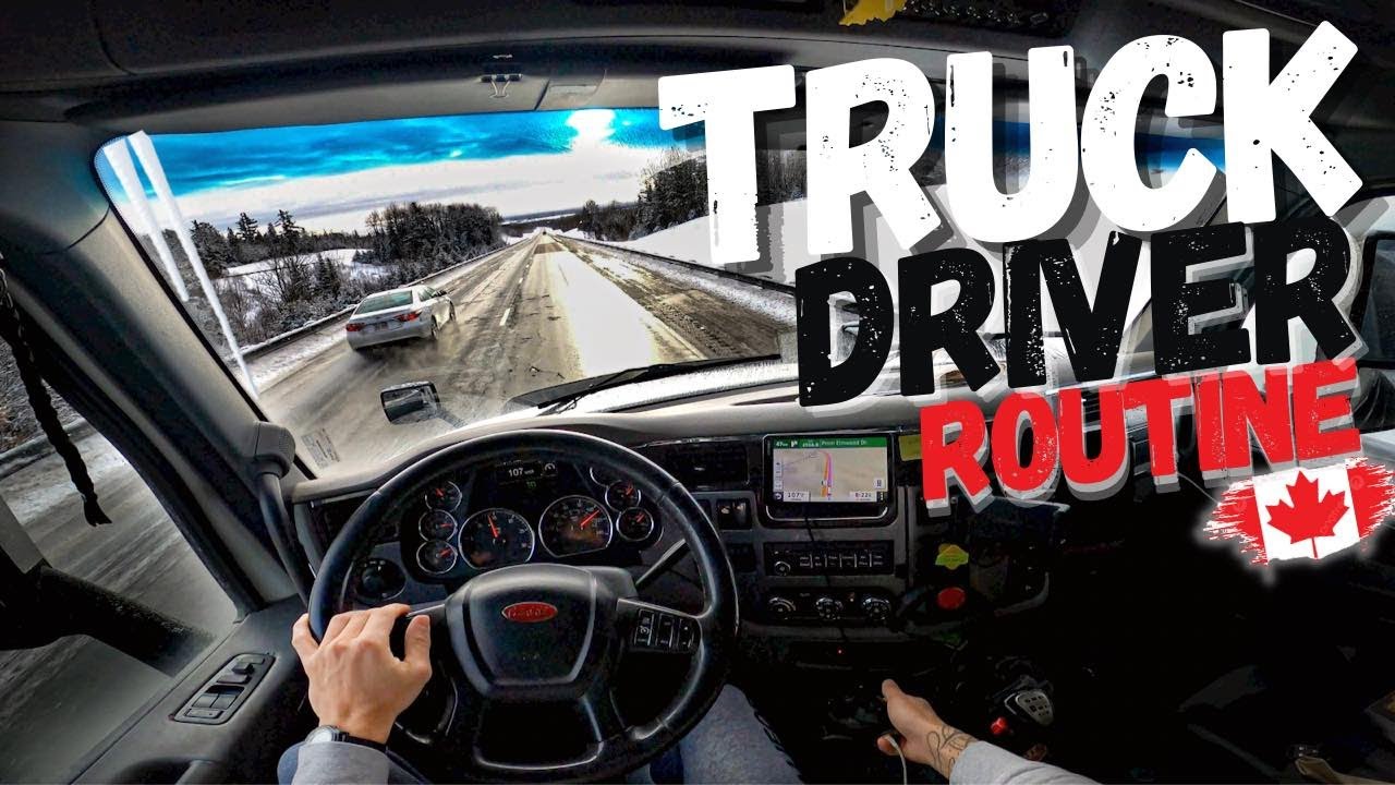 LA VIE D'UN ROUTIER AU CANADA - Ma Routine #1