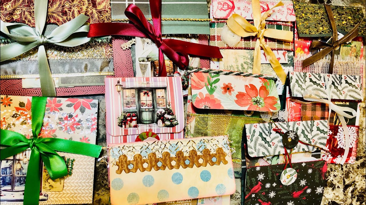 Красивые рождественские открытки 🎁 с плавающим или приклеенным креплением! (Часть 1 из 2)