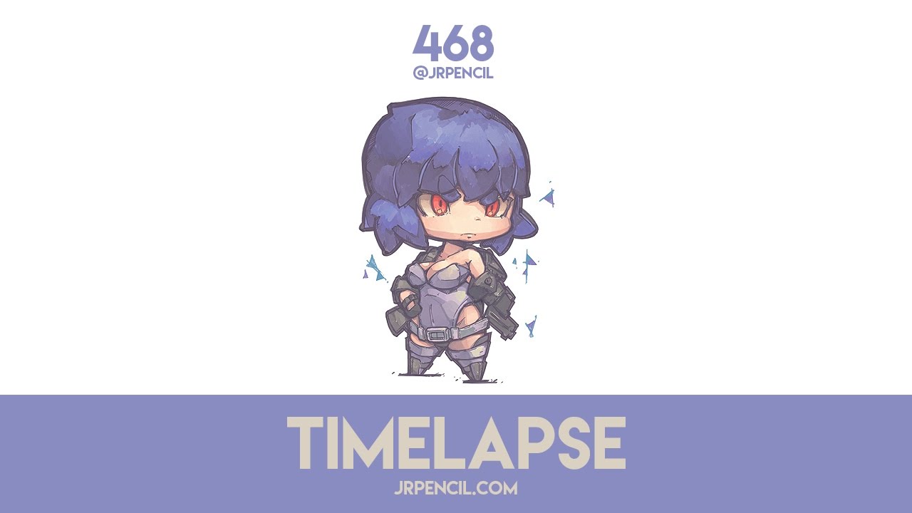 [ 468 - Timelapse ] Let's Draw Motoko Kusanagi from Ghost in the Shell