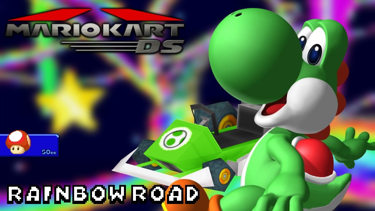 Mario Kart DS - 50cc - Yoshi - Standard YS - Rainbow Road | Ep. 3792