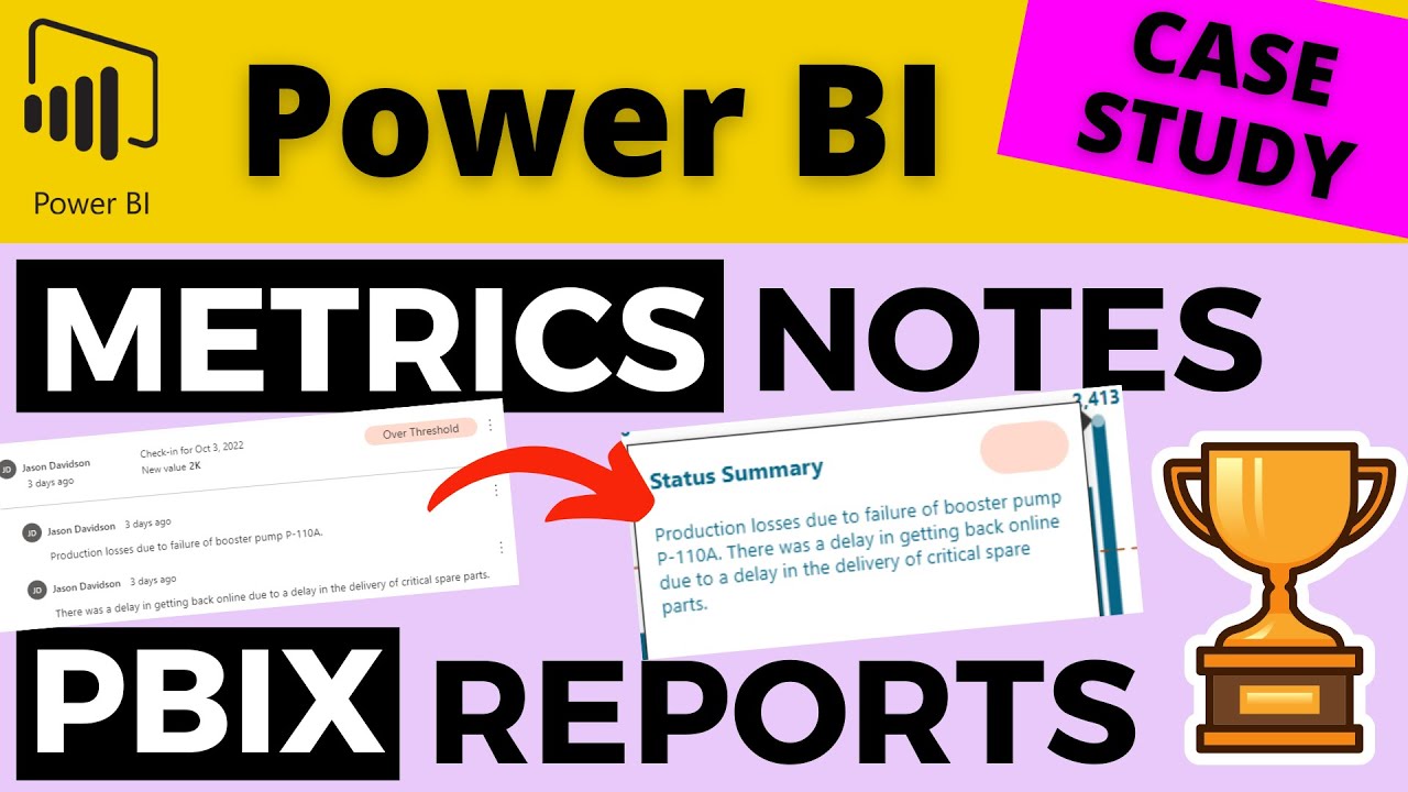 How to Add METRIC Check-in NOTES As Narratives in POWER BI REPORTS