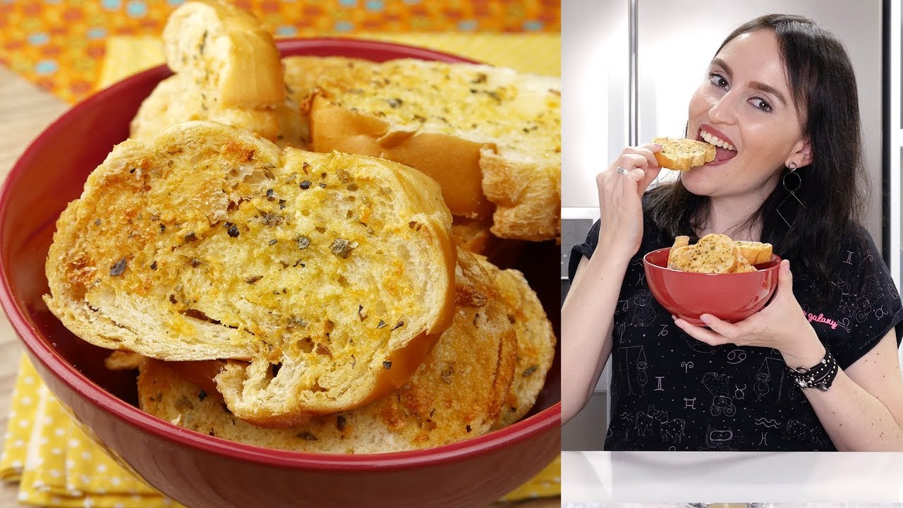 TORRADINHA DE ALHO SIMPLES E DELICIOSA - FEITA COM PÃO VELHO | Cook'n Enjoy #503