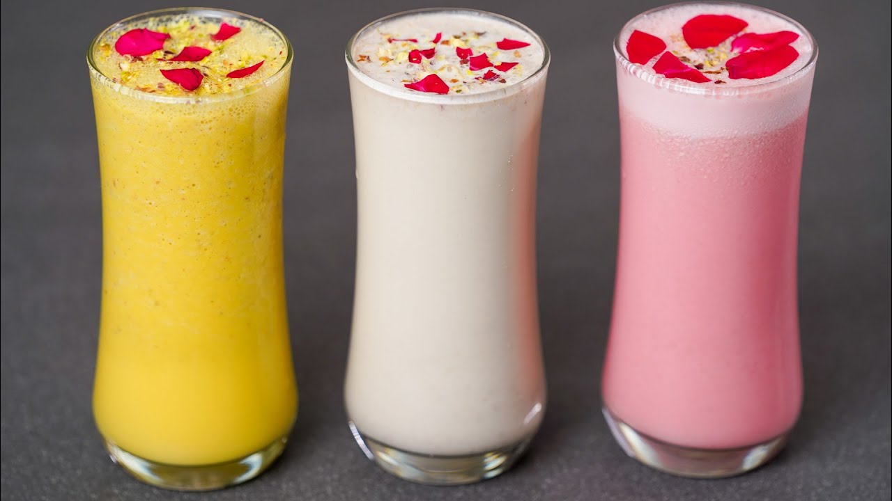3 WAYS THANDAI RECIPE | CLASSIC THANDAI | MANGO THANDAI | ROSE THANDAI | EASY SUMMER DRINK RECIPE