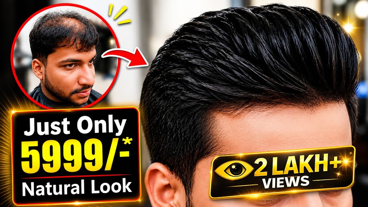 Hair wig/patch For Man,  Hair wig price just only 5999/-, Hair patch life.., best quality hair patch