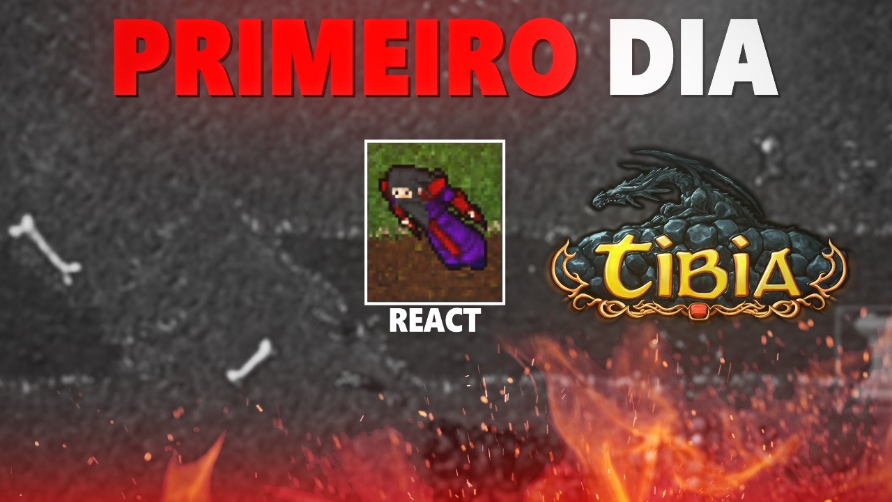 MEU PRIMEIRO DIA DE TIBIA! REAGINDO AO INÍCIO DE TUDO (como começou e 1 MILHÃO DE VIEWS)