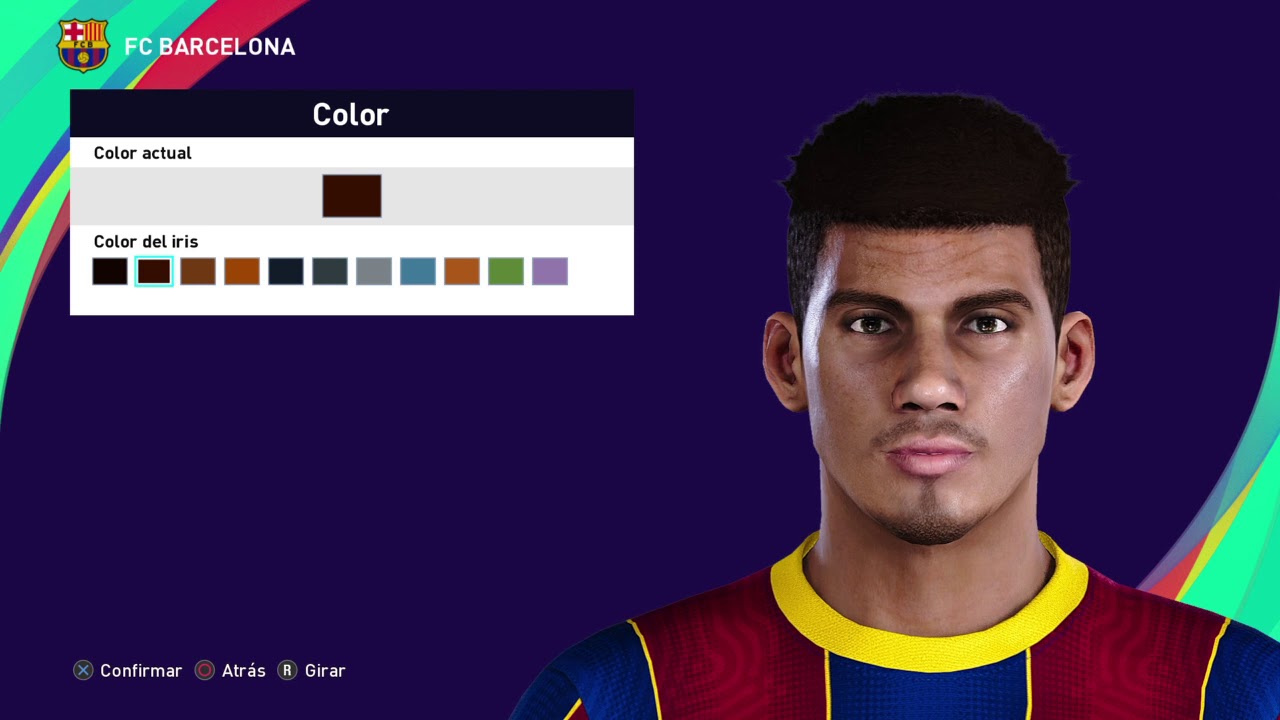 Ronald Araujo face (FC Barcelona) PES 2021