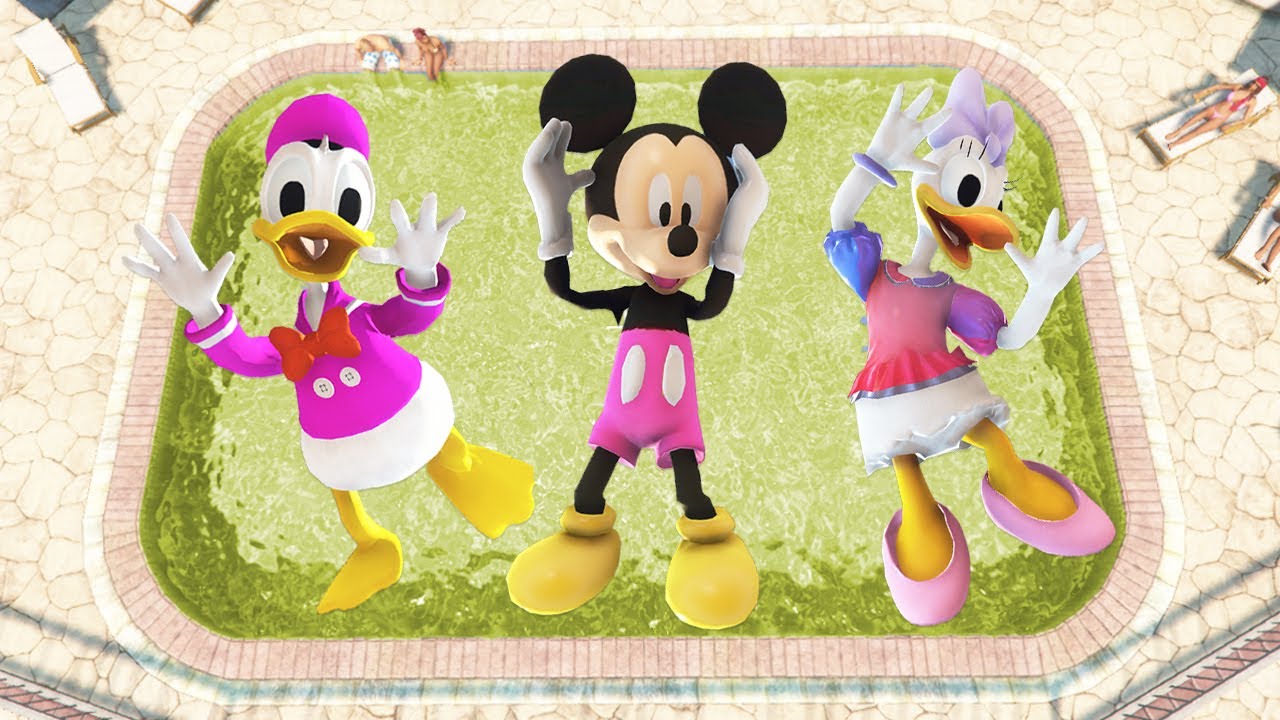 GTA 5 Mickey Mouse VS Donald Duck VS Minnie Mouse VS Goofy Funny ragdolls Ep.78 (Euphoria physics)