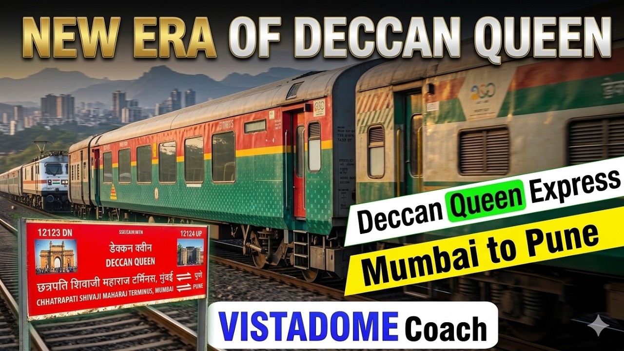 **Train Journey By Deccan Queen Express | One Of the Fastest and Unique Train