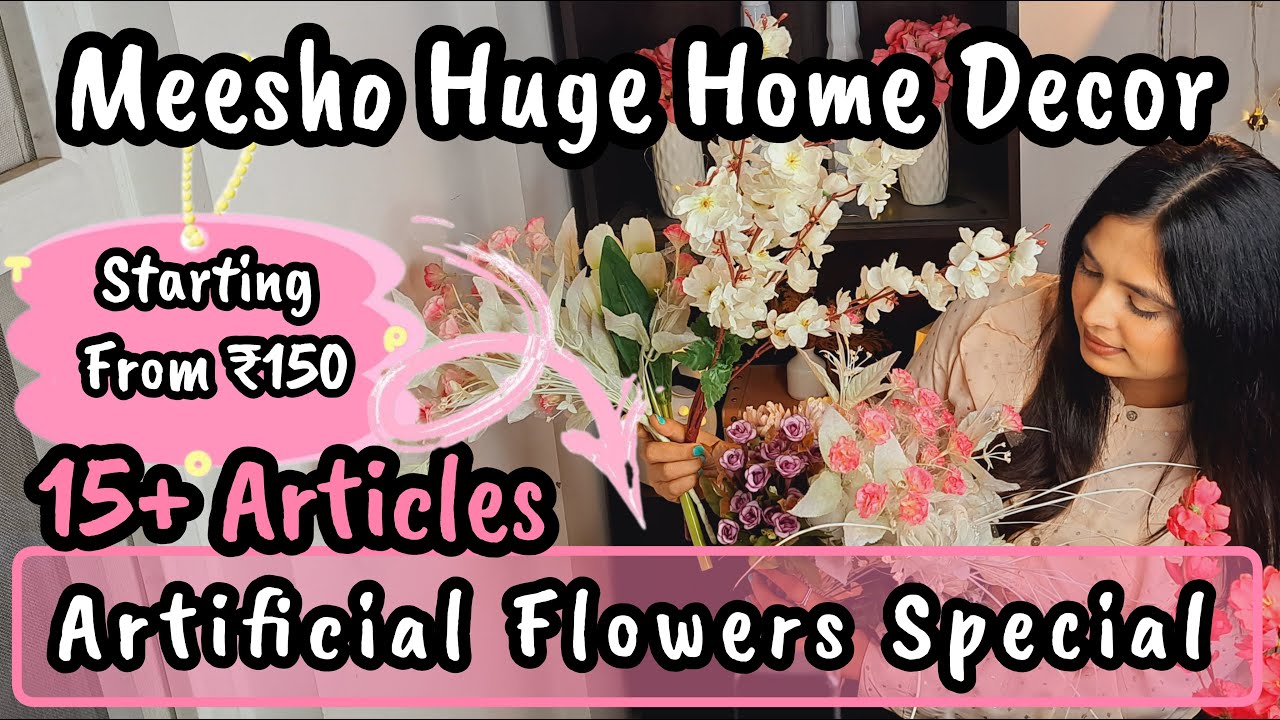Meesho Artificial Plants for Home Decor 🪴| Meesho Artificial Flower haul | Meesho home decor item
