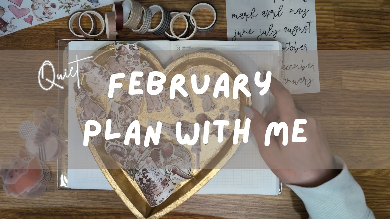 Quiet February Plan with Me - decorating only