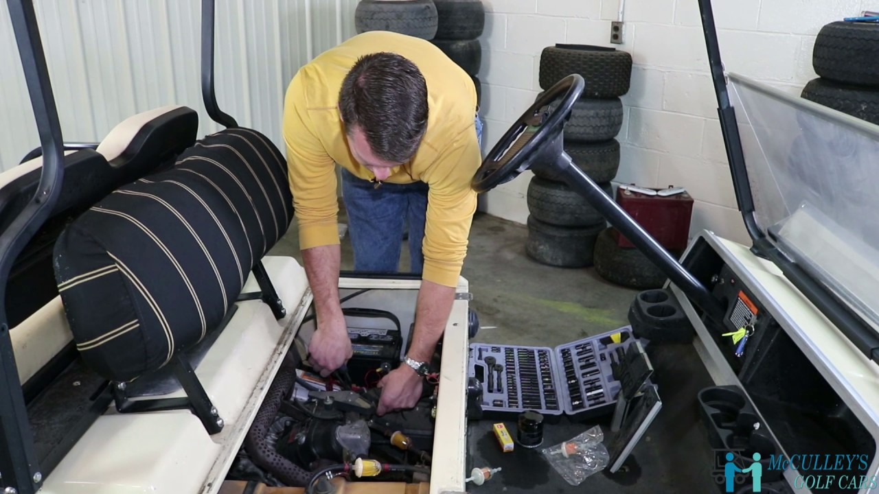 How to Change the Fuel and Air Filters on a Club Car DS 2004 - McCulley's Golf Cars