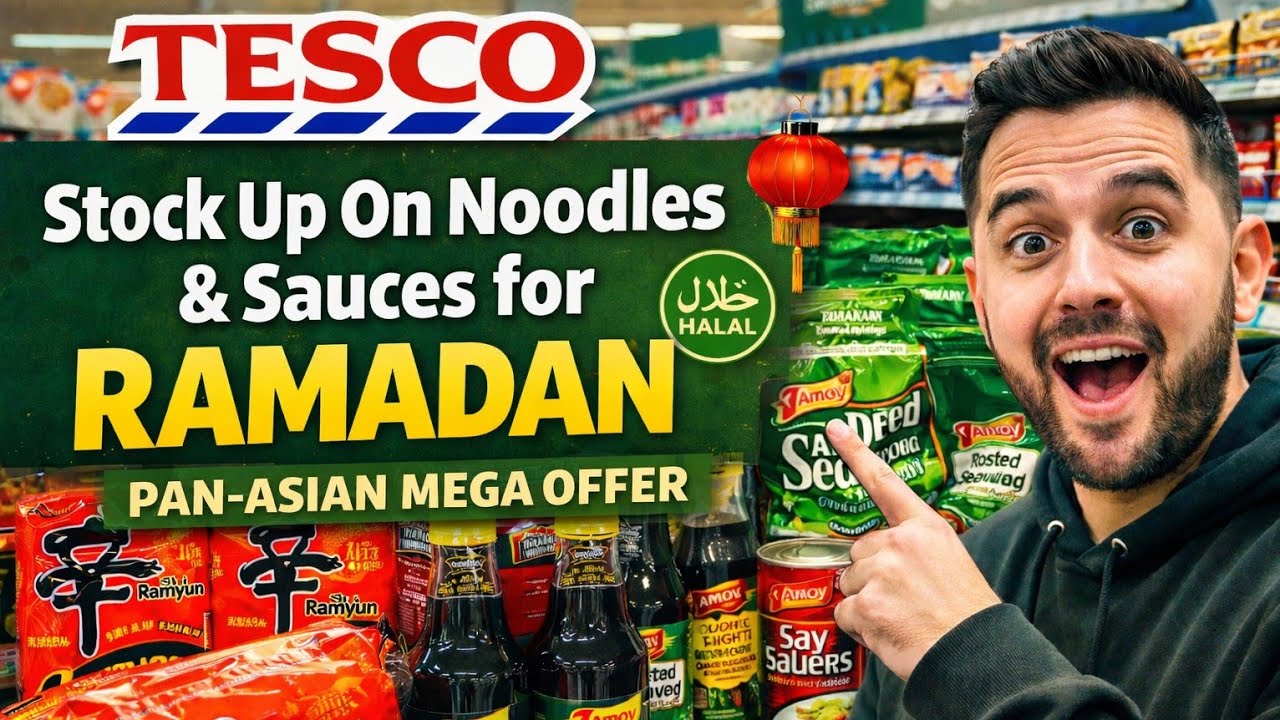 Tesco Ramadan Chinese Offer | Halal Chinese Grocery | Halal Soy Sauces, Ramen & Seaweeds for Ramadan