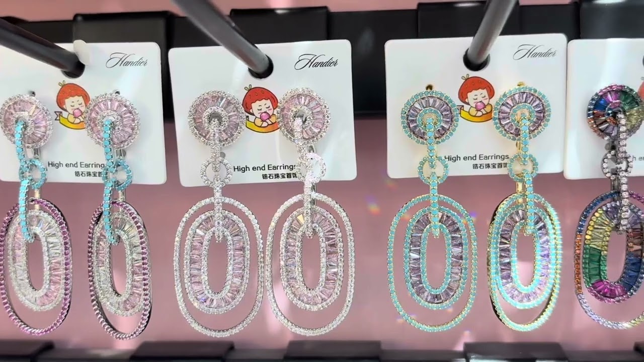 Fashion sparkling CZ Earrings
