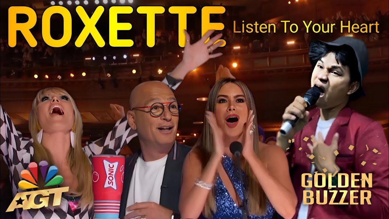 Singing Listen To Your Heart - Roxette With Beautiful Voice | America's Got Talent | Golden Buzzer