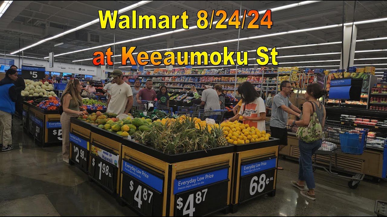 [4K] Walmart at Keeaumoku St on 8/24/24 in Honolulu, Oahu, Hawaii