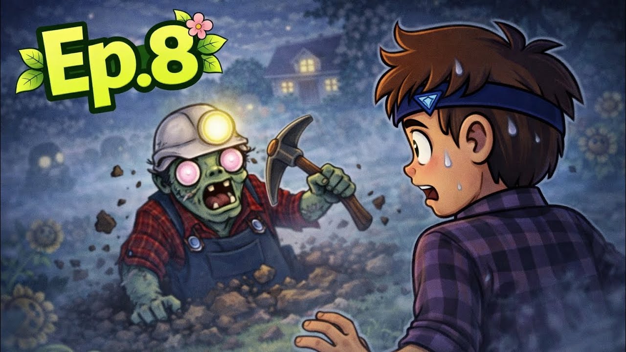 ¡El Zombi Minero Ataca por la Espalda! ⛏️ PvZ | Ep. 8