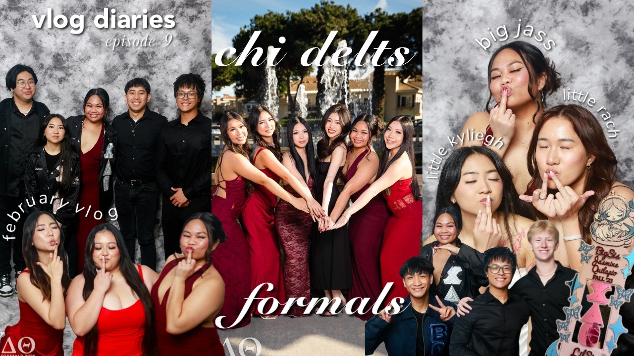 february vlog ₊˚⊹♡ chi delts formals, thrifting, foodies | vlog diaries