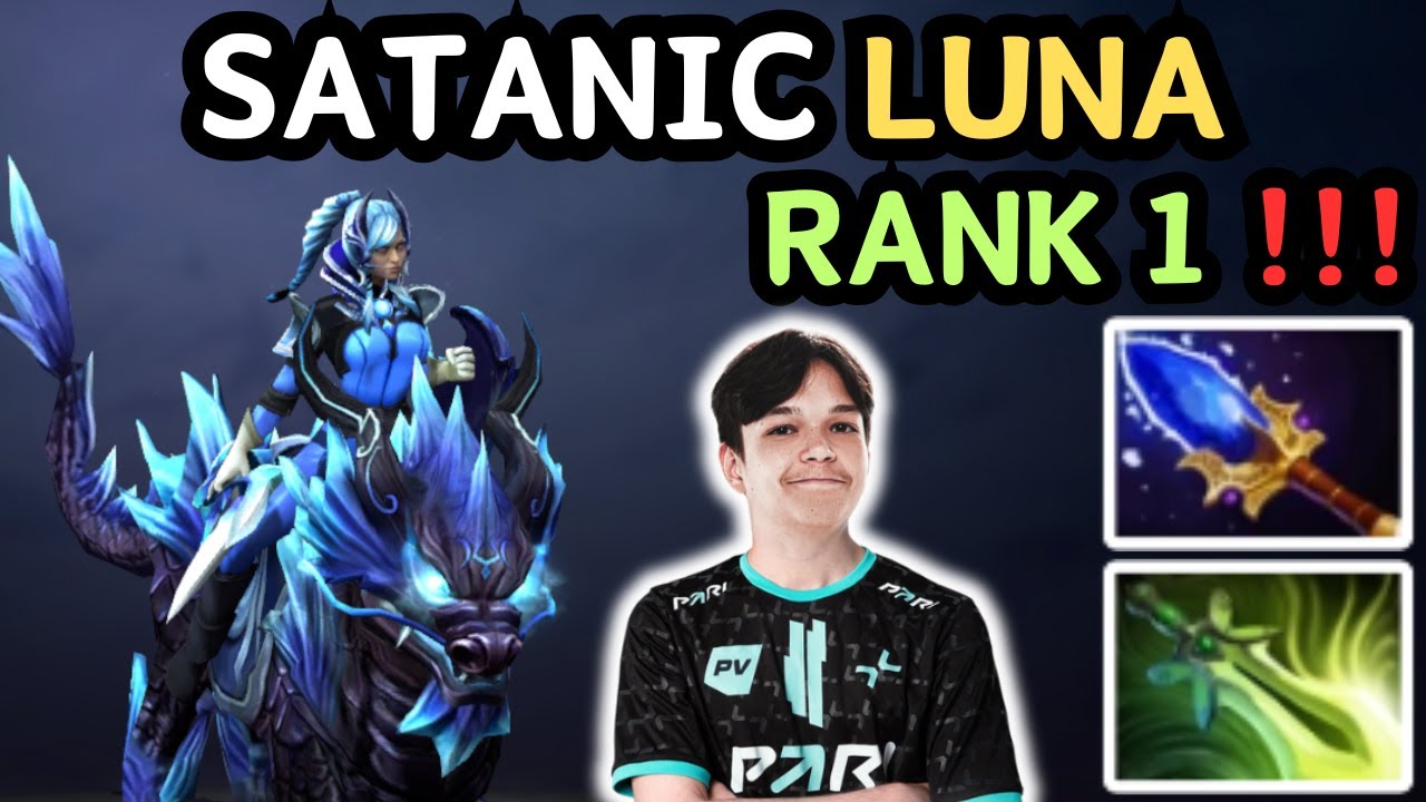🔥 RANK 1 CARRY LUNA? SATANIC IS HIM 🔥 DOTA 2 SAFELANE MASTERCLASS