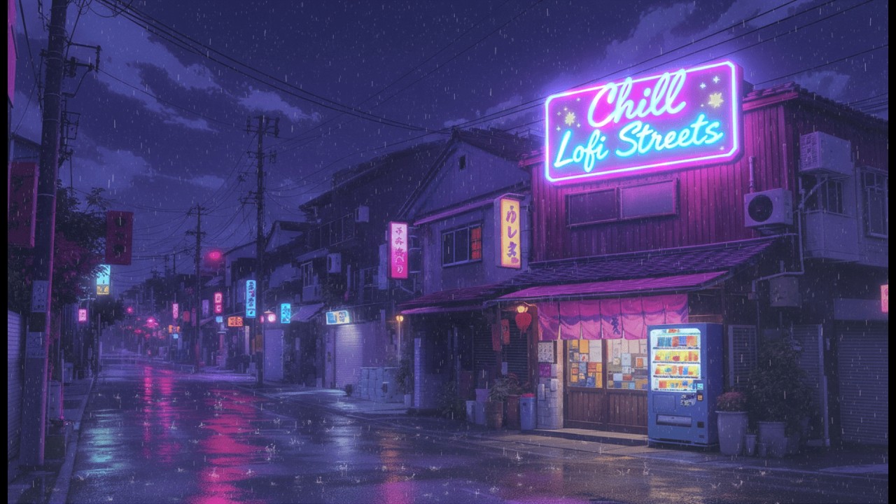 Lofi City Nights | Relaxing Rainy Mood | Chill Lofi Streets