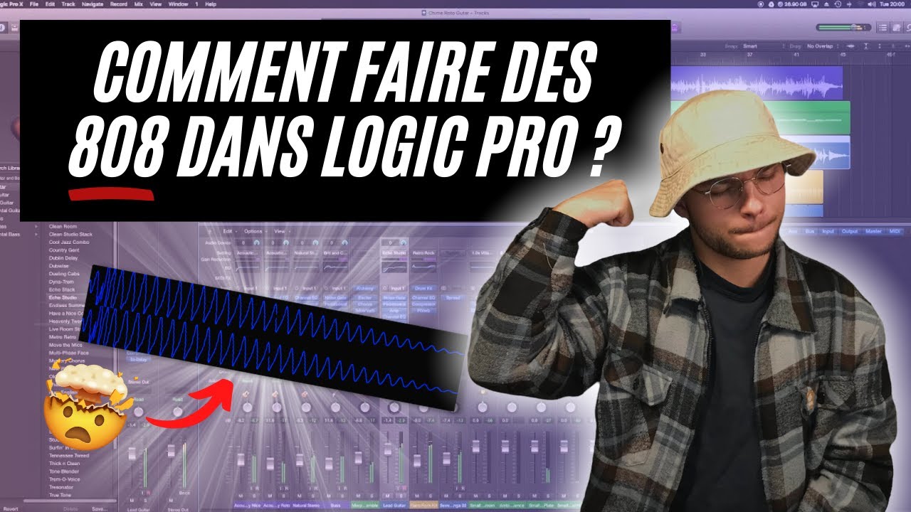COMMENT FAIRE DES 808 TRAP💥  DANS LOGIC PRO ? (ouff ca bounce ici ! 💪  )