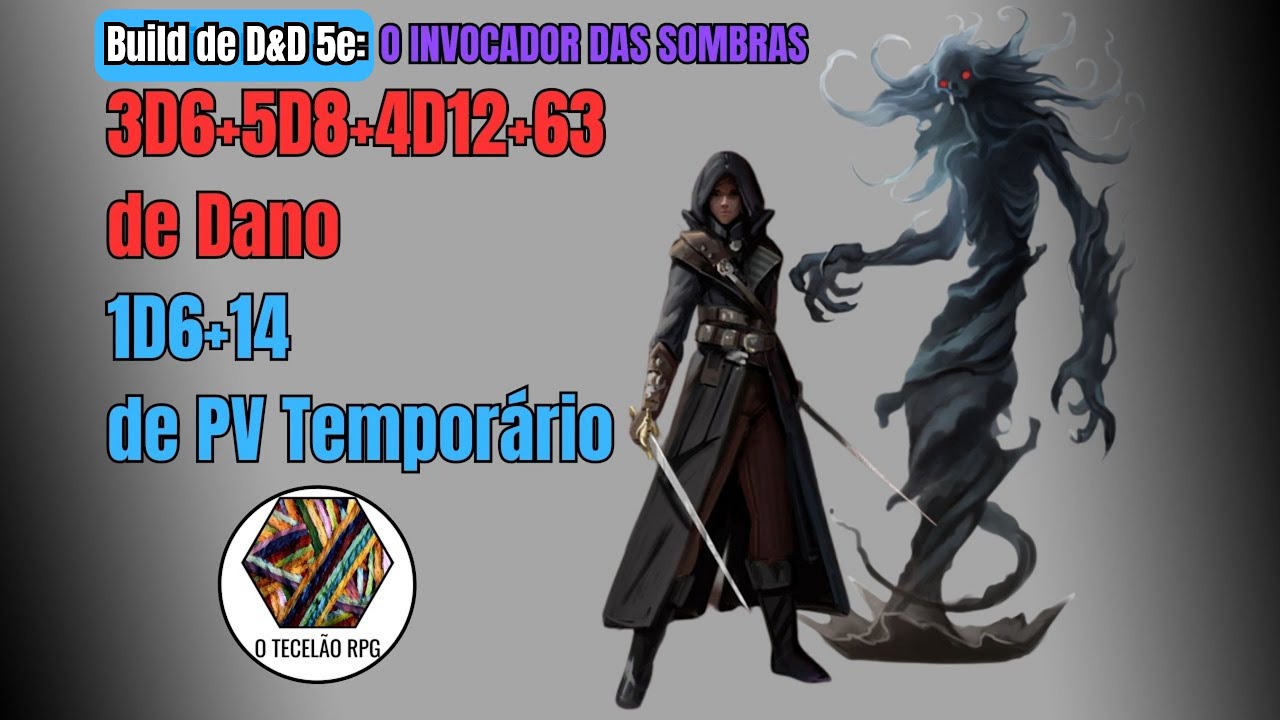 Build de D&D 5e O Invocador das Sombras - Mago Lâmina Cantante / Clérigo do Domínio do Crepúsculo