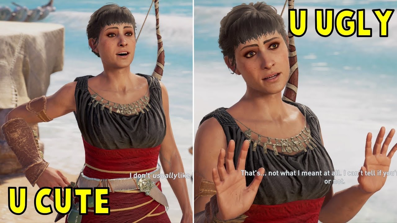 Kassandra Flirts with Odessa -All Dialogues- Assassin's Creed Odyssey 2018