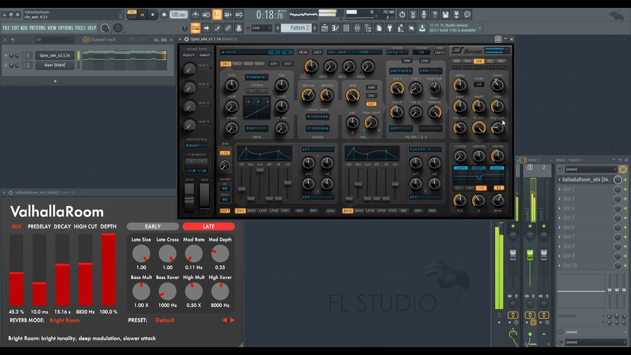 Virus TI Phaser Saw Trance Pad In Reveal Sound Spire & Valhalla Room