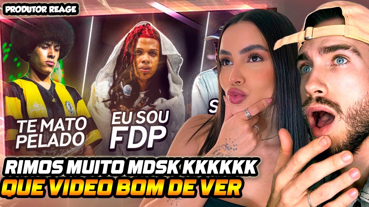 (RIMOS MT KKK!) LEIGA Reagindo AS RIMAS MAIS ENGRAÇADAS DAS BATALHAS 🔥(REACT)
