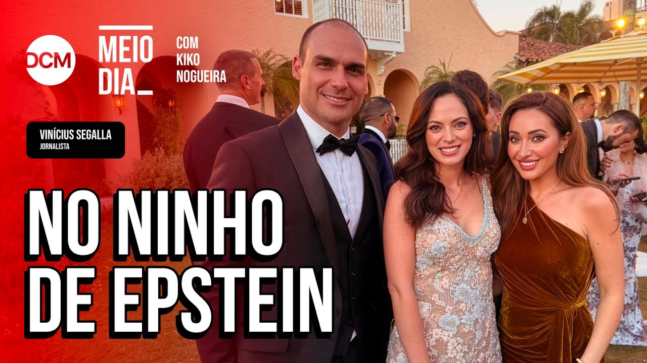 Eduardo Bolsonaro vai a evento em resort de Trump onde Epstein atuou; Lula e o Carnaval
