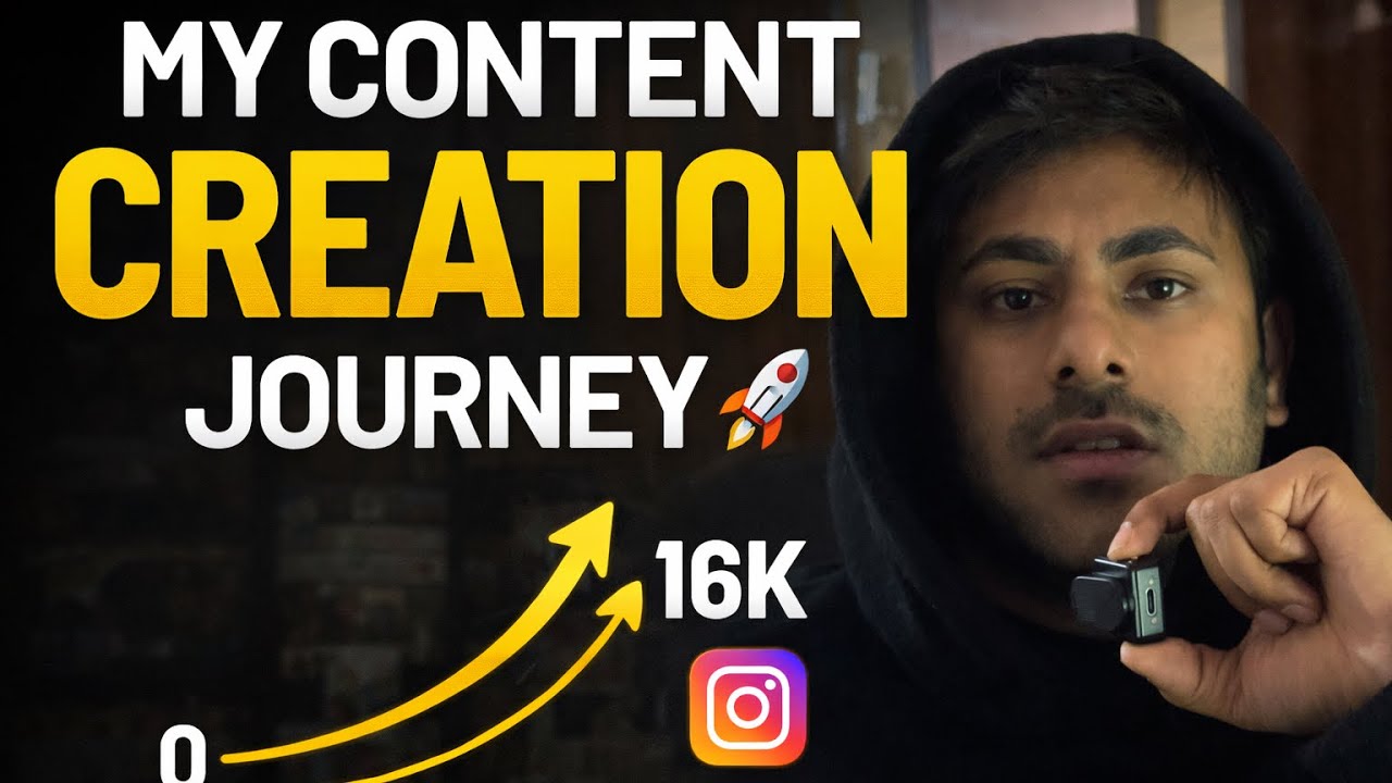 Accidentally I started content creation l my journey l 0-16 k (insta)