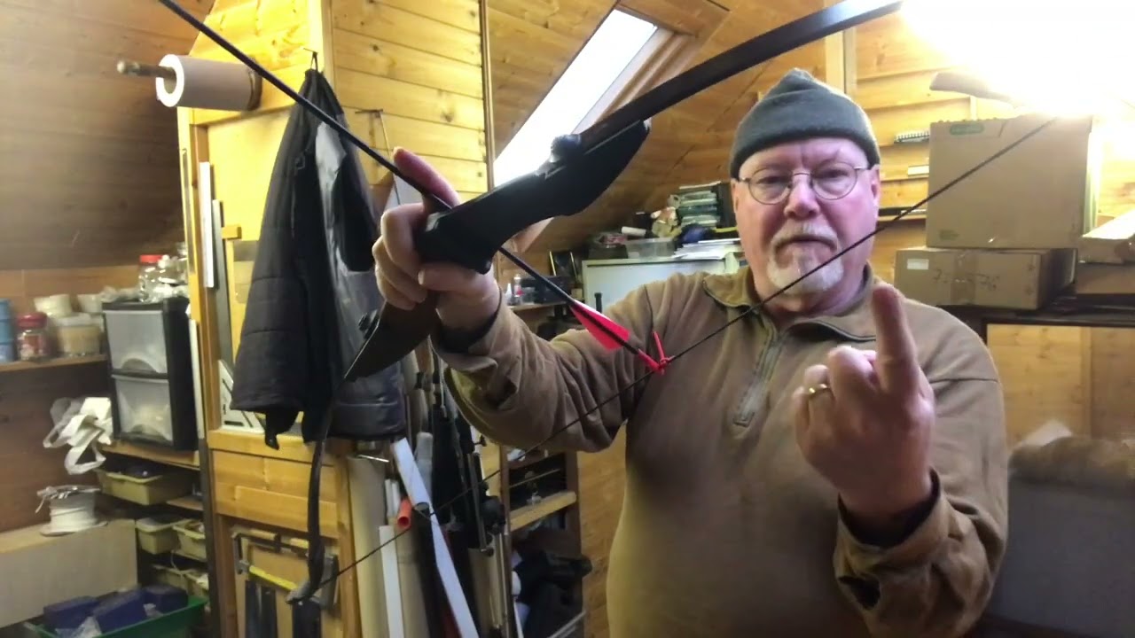 67 yr old Newbee Archer gets first Bow off Amazon !!!!! Vid No 2