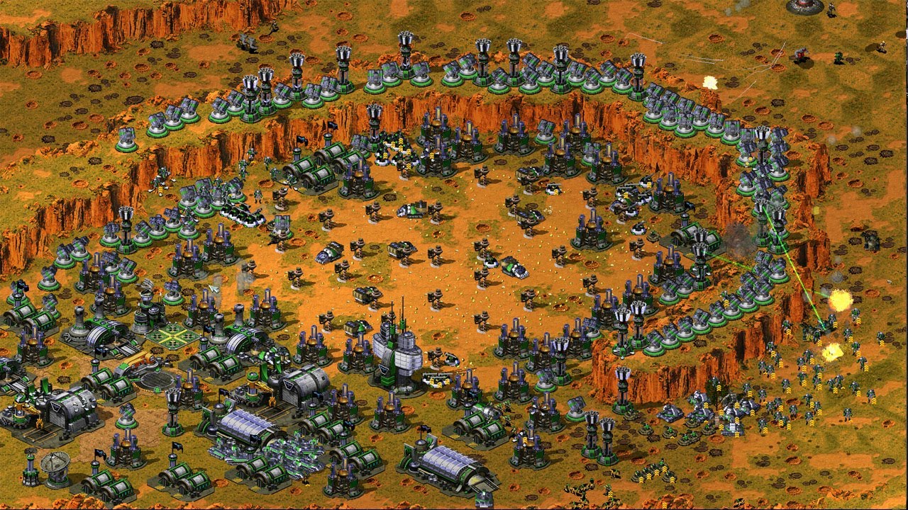 Red Alert 2 | Yuri's Revenge | 7 vs 1 | Arctic Twist Map | Great britain | sniper | Extreme AI