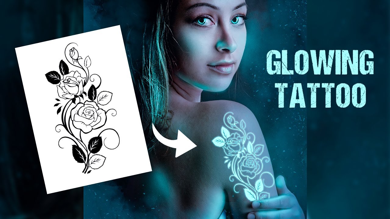 How to Add Glowing Tattoo in Your Body in Photoshop