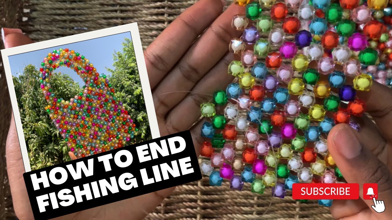 HOW TO END YOUR FISHING LINE/THREAD WHEN MAKING BEADED BAGS DON&rsquo;T TIE IT! LEARN THIS INSTEAD👆🏽