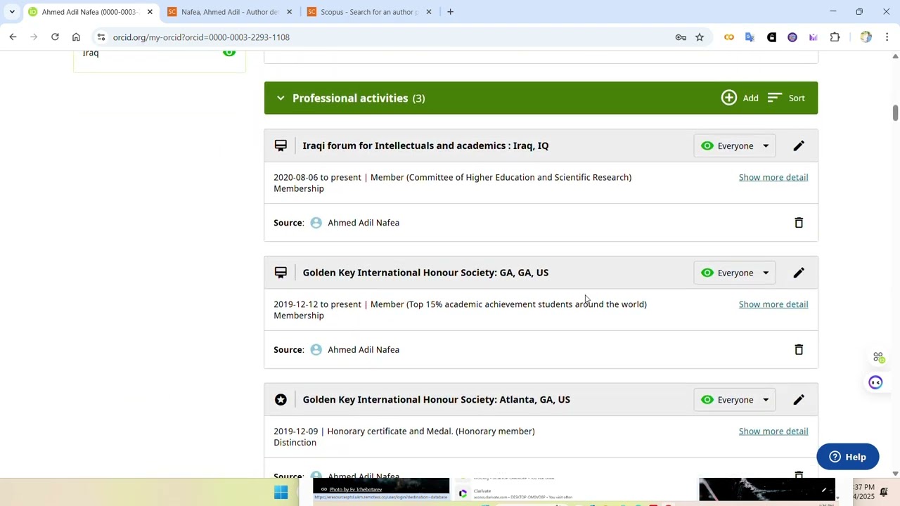 كيفية ربط اوركيد (ORCID) مع سكوباس وكلاريفيت