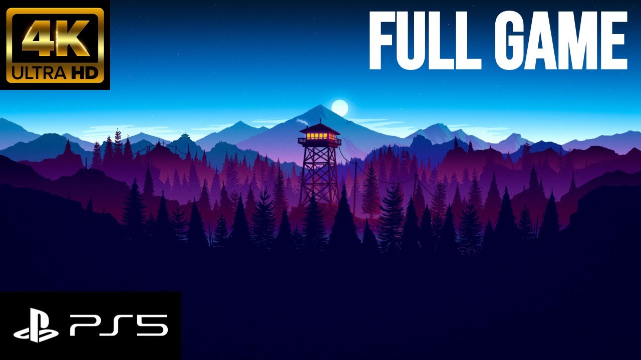Firewatch 4K PS5 FULL GAME  Playthrough NO Commentary