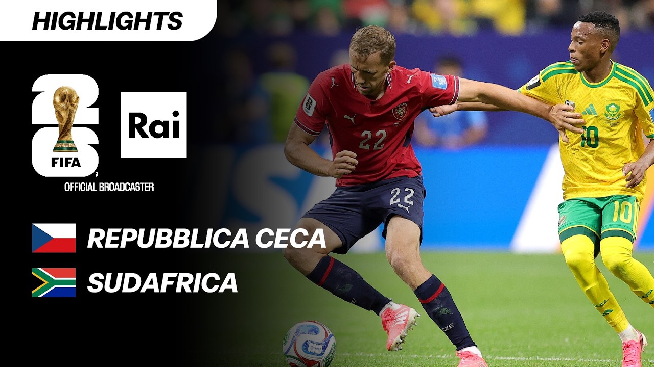 Repubblica Ceca - Sudafrica 1-1 : Highlights | Mondiali di Calcio FIFA 2026