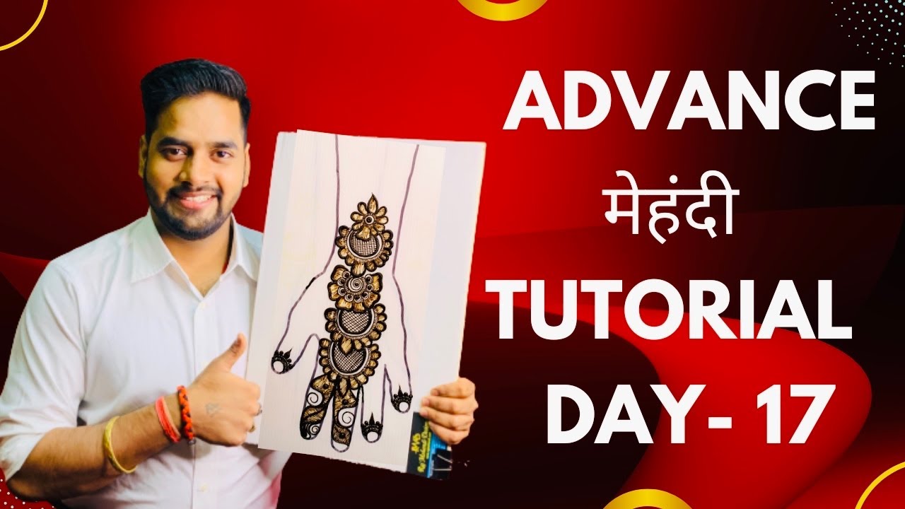 Mehndi Class Day 17 । Arabic Mehndi design । simple mehndi design । easy trick Mehndi design । henna