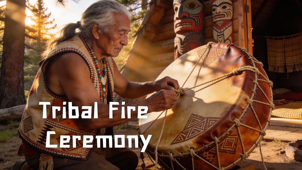 Tribal Fire Ceremony  🥁  Powerful Ceremonial Drums & Ancestral Ritual Music