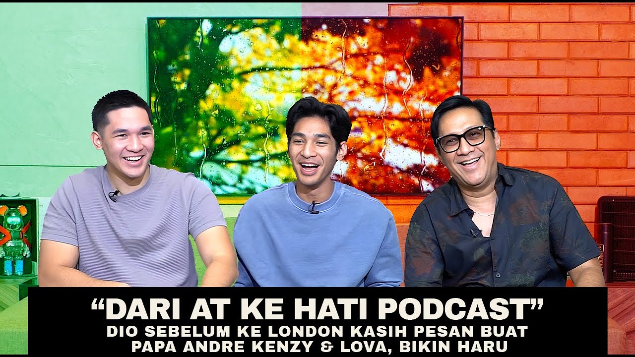 DIO SEBELUM KE LONDON KASIH PESAN BUAT PAPA ANDRE, KENZY & LOVA.. BIKIN HARU