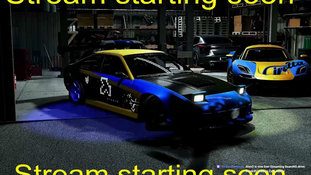 Twich archive 12.10.24 BeamMP Beam ZERO | Drift 1| Small Drift Island simdrifting