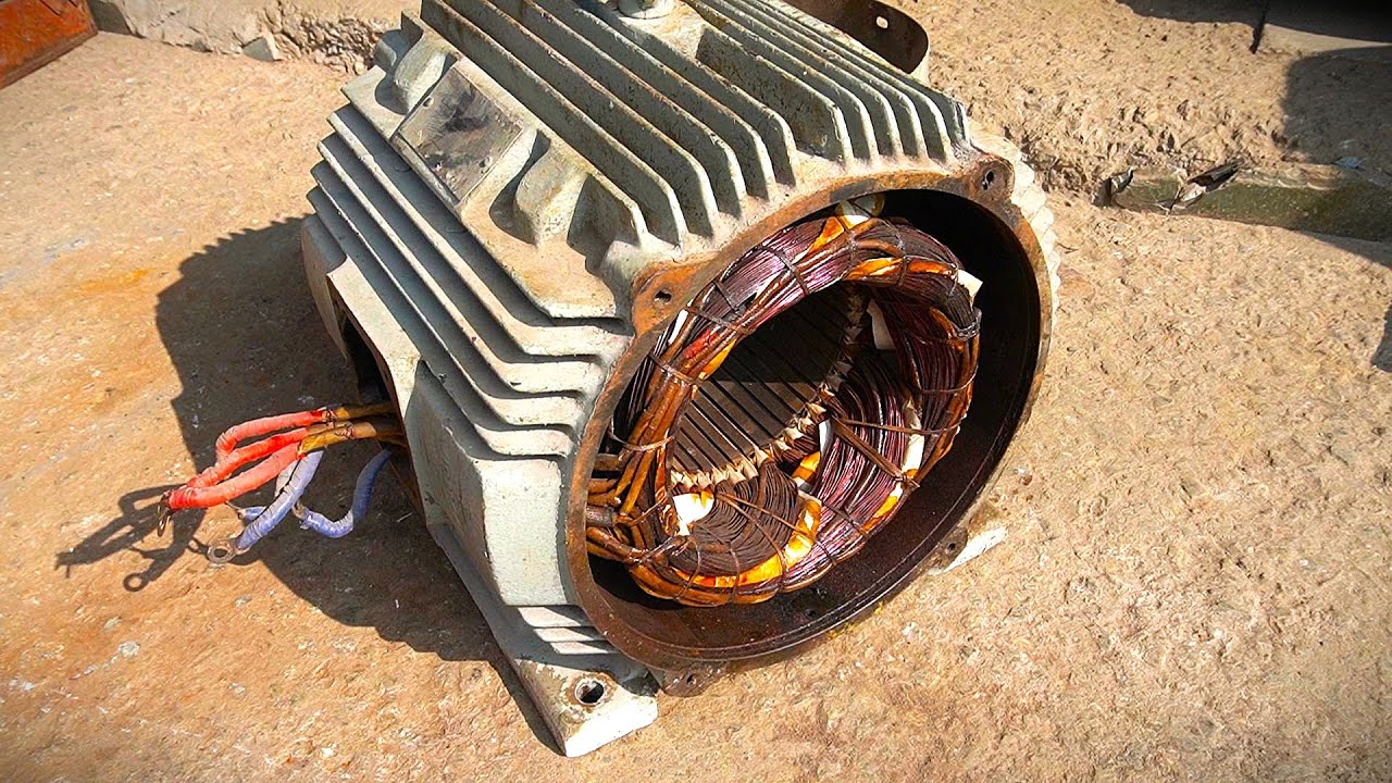 30 KW 40 HP 2900 RPM 2 Pole 3 Phase Motor Winding With Double Delta Connection Practical & Diagram