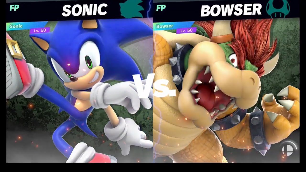 Super Smash Bros Ultimate Amiibo Fights   Request #10472 Sonic vs Bowser Stamina battle
