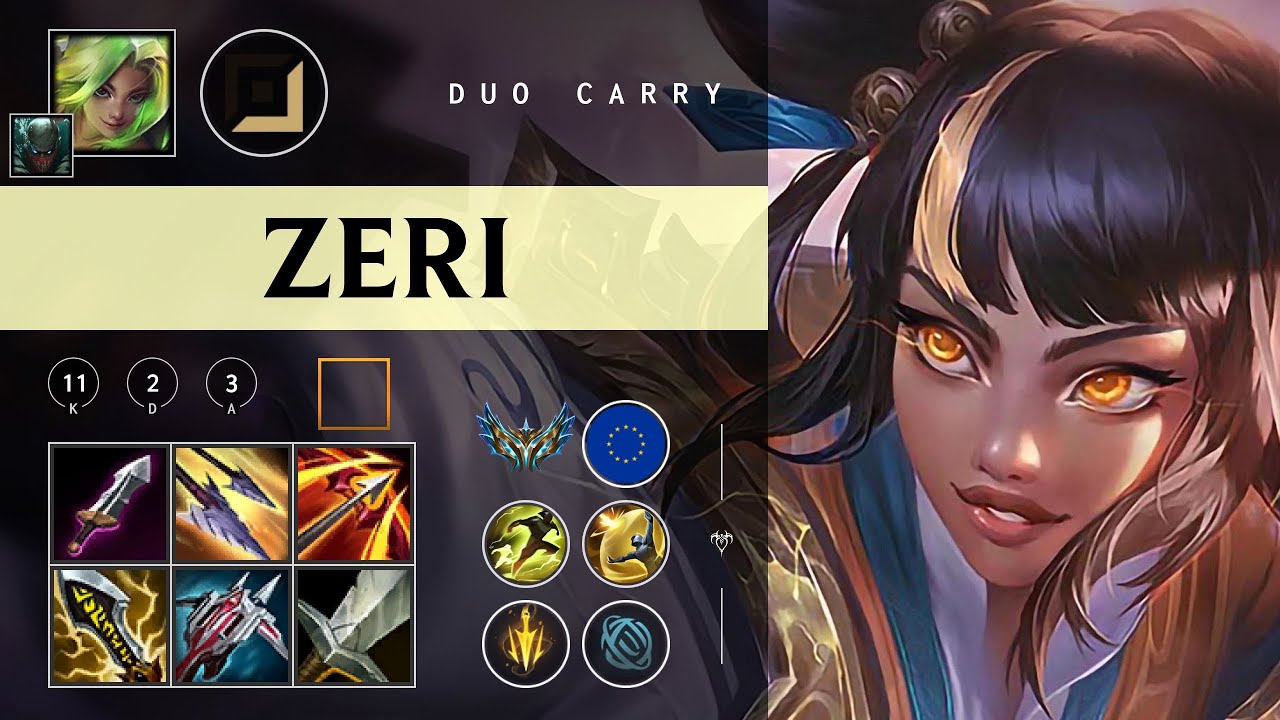 Zeri ADC vs Lucian - EUW Challenger Patch 26.02